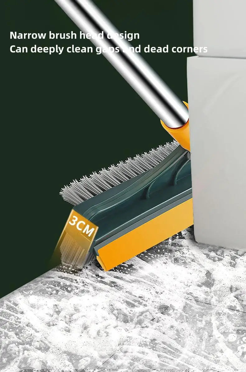 3 in 1 Cleaning Brush Cleaner Brush for Cleaning Bathroom Brush with Long Handle Rotating Floor Brush Crevice Brush