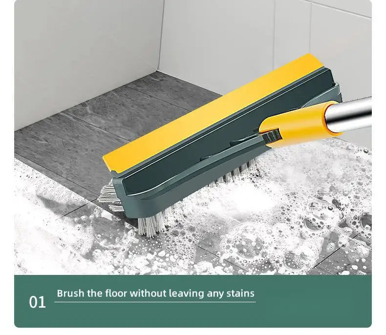 3 in 1 Cleaning Brush Cleaner Brush for Cleaning Bathroom Brush with Long Handle Rotating Floor Brush Crevice Brush